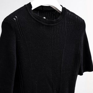 Rick Owens DIRT SS18 Black Knit Top